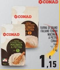 Conad - Farina Di Grano Italiano Tenero Macinata A Pietra