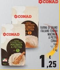 Conad - Farina Di Grano Italiano Tenero Macinata A Pietra
