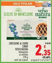 Benessere - Crostatine Al Farro Verso Natura