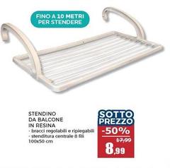 Stendino Da Balcone In Resina