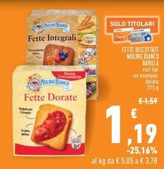 Barilla - Fette Biscottate Mulino Bianco