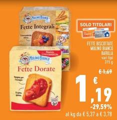 Barilla - Fette Biscottate Mulino Bianco
