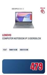 Lenovo - Computer Notebook IP 3 83ER00LCIX
