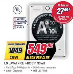 LG - Lavatrice F4R3011NSWB