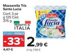 Galbani - Mozzarella Tris Santa Lucia