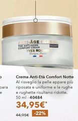 Yves Rocher - Crema Anti-Eta Comfort Notte