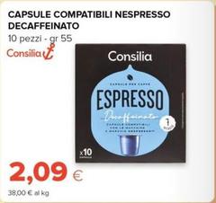 Consilia - Capsule Compatibili Nespresso Decaffeinato