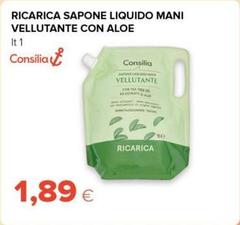 Consilia - Ricarica Sapone Liquido Mani Vellutante Con Aloe