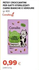 Consilia - Petsy Croccantini Per Gatti Sterilizzati Carni Bianche E Verdure