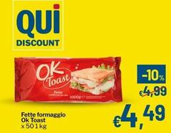 Ok Toast - Fette Formaggio