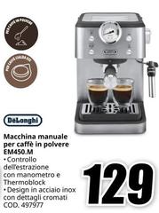 De Longhi - Macchina Manuale Per Caffè In Polvere EM450.M