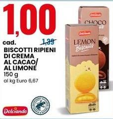 Dolciando - Biscotti Ripieni Di Crema Al Cacao/Al Limone