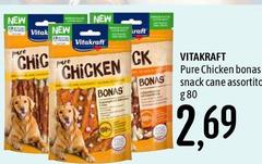 Vitakraft - Pure Chicken Bonas Snack Cane Assortito