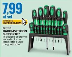 Professional Keiros - Set 18 Cacciaviti Con Supporto