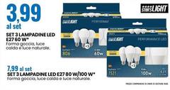 Star'S Light - Set 3 Lampadine Led E27 80 W/100W