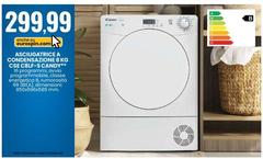 Candy - Asciugatrice A Condensazione 8 Kg CSE C8LF-S