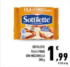 Sottilette - Fila E Fondi Con Mozzarella