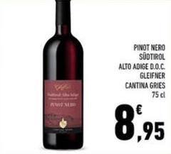 Cantina Gries - Pinot Nero Südtirol Alto Adige D.O.C. Gleifner