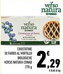 Conad - Crostatine Di Farro Al Mirtillo Biologiche Verso Natura