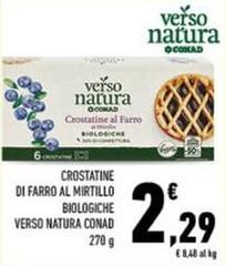 Conad - Crostatine Di Farro Al Mirtillo Biologiche Verso Natura