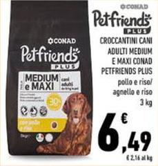 Conad - Croccantini Cani Adult Medium E Maxi Petfriends Plus