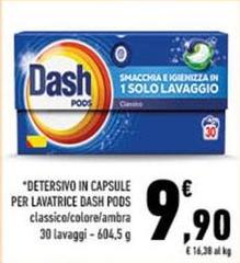 Dash - Detersivo In Capsule Per Lavatrice Pods