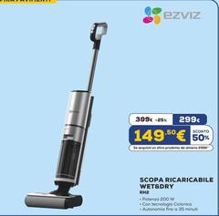 Ezviz - Scopa Ricaricabile Wet&Dry RH2