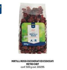 Metro chef - Mirtilli Rossi Zuccherati Ed Essiccati