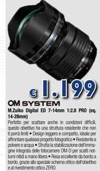 Om System - M.Zuiko Digital ED 7-14mm 1:2.8 Pro