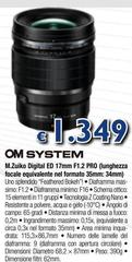 Om System - M.Zuiko Digital ED 17mm Fl.2 Pro
