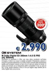 Om System - M.Zuiko Digital ED 300mm 1:4.0 IS Pro (eq. 600mm)