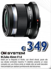 Om System - M.Zuiko 45mm F/1.8