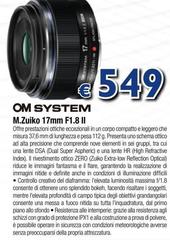 OM System - M.Zuiko 17mm F1.8 II