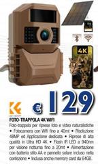 Foto-trappola 4k Wifi