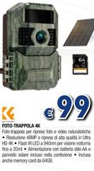 Foto-trappola 4k Wifi