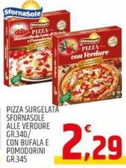 Sfornasole - Pizza Surgelata Alle Verdure/Con Bufala E Pomodorini