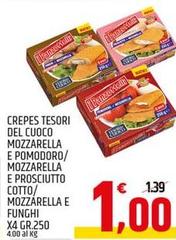 Tesori Del Cuoco - Crepes  Mozzarella E Pomodoro/ Mozzarella E Prosciutto Cotto/Mozzarella E Funghi