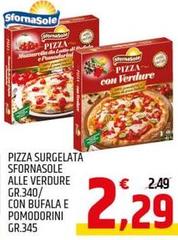 Sfornasole - Pizza Surgelata  Alle Verdure/Con Bufala E Pomodorini