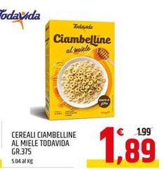 Todavida - Cereali Ciambelline Al Miele