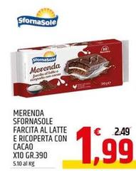 Sfornasole - Merenda Farcita Al Latte E Ricoperta Con Cacao