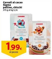 Sigma - Cereali Al Cacao Palline, Chicchi