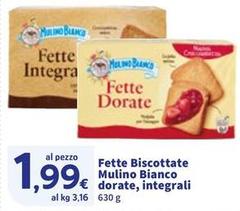 Mulino Bianco - Fette Biscottate Dorate, Integrali