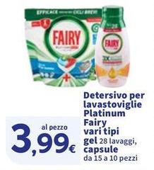 Fairy - Detersivo Per Lavastoviglie Platinum Gel/Capsule