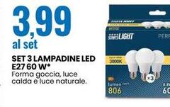 Star'S Light - Set 3 Lampadine Led E27 60 W