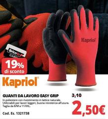 Kapriol - Guanti Da Lavoro Easy Grip