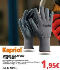 Kapriol - Guanti Da Lavoro Thin Touch