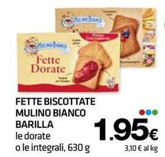 Barilla - Fette Biscottate Mulino Bianco
