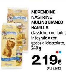 Barilla - Merendine Nastrine Mulino Bianco