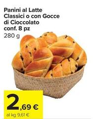 Panini Al Latte Classici O Con Gocce Di Cioccolato