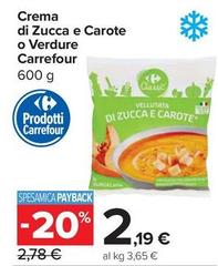 Carrefour - Crema Di Zucca E Carote O Verdure